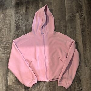 Lululemon SoftStreame Full Zip Hoodie - Light Pink - Size 12